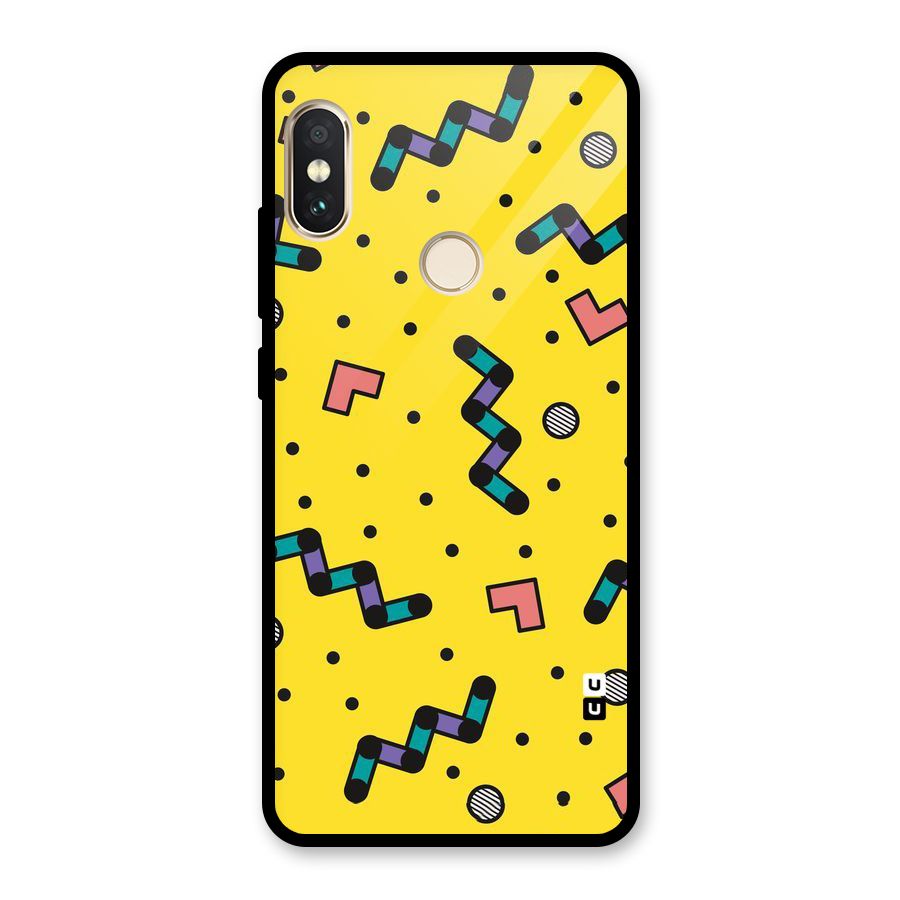 Block Shades Glass Back Case for Redmi Note 5 Pro