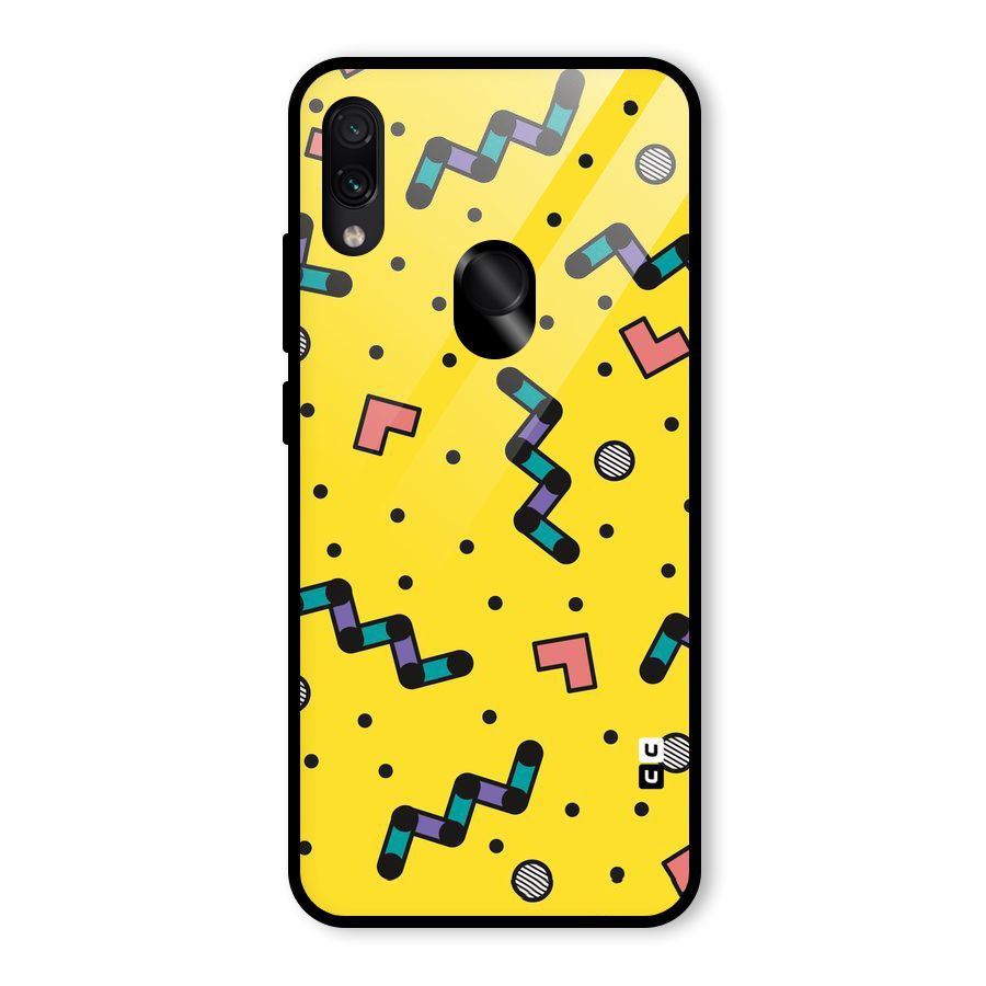 Block Shades Glass Back Case for Redmi Note 7 Pro