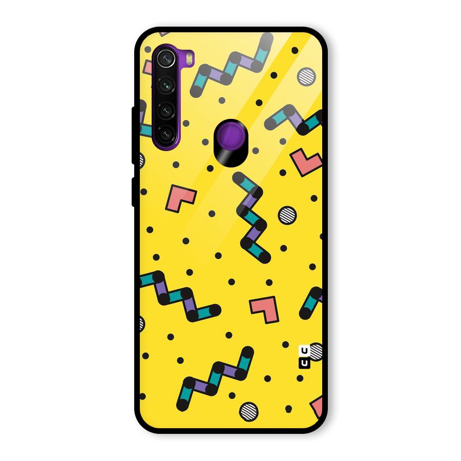 Block Shades Glass Back Case for Redmi Note 8