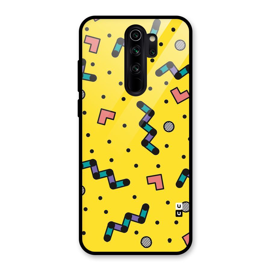 Block Shades Glass Back Case for Redmi Note 8 Pro