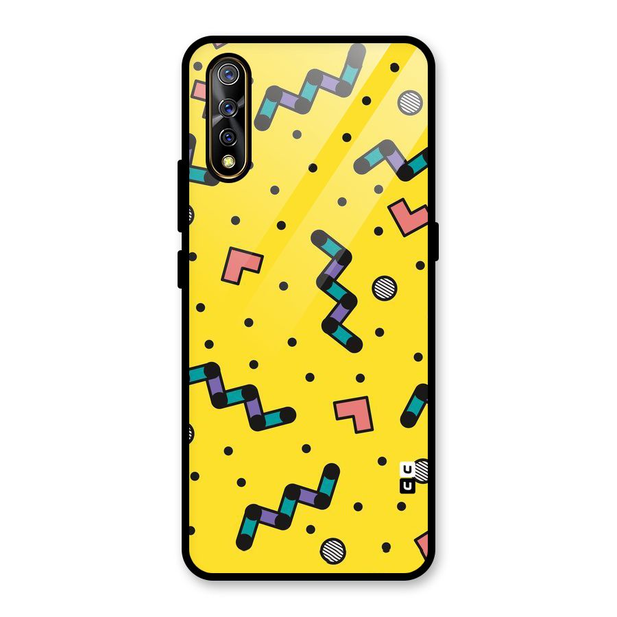 Block Shades Glass Back Case for Vivo S1