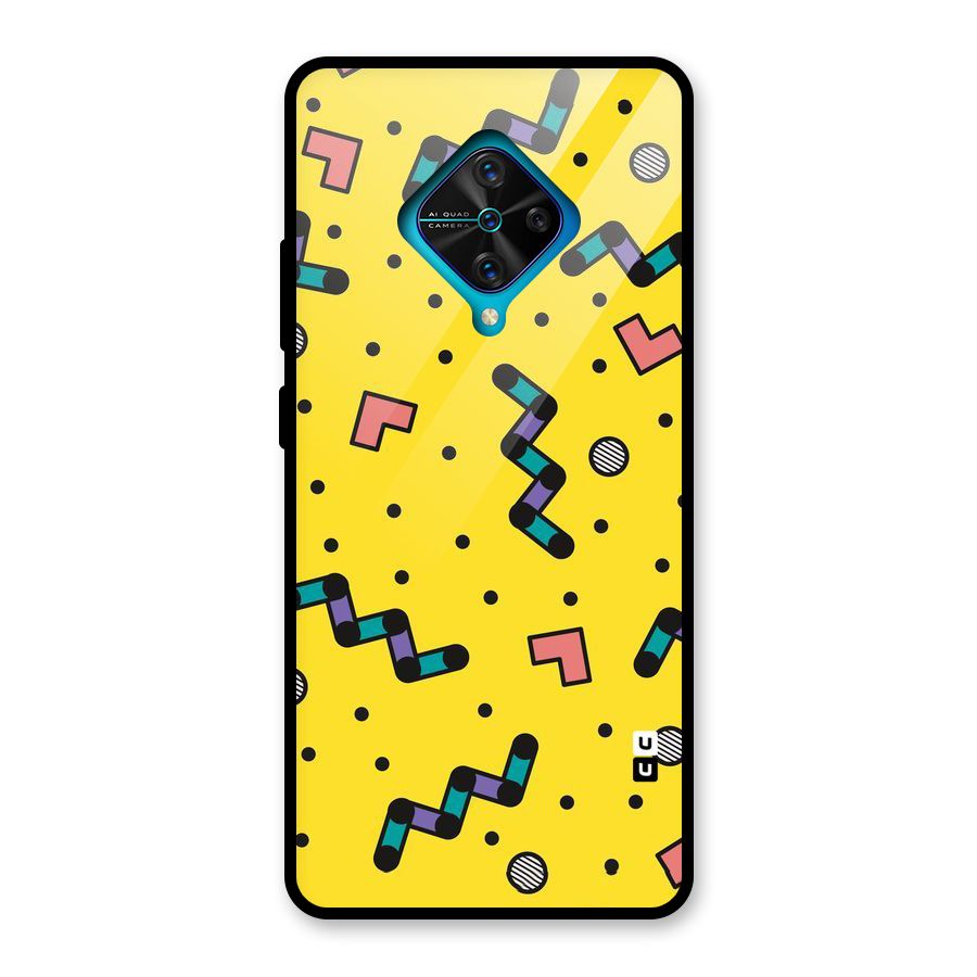 Block Shades Glass Back Case for Vivo S1 Pro
