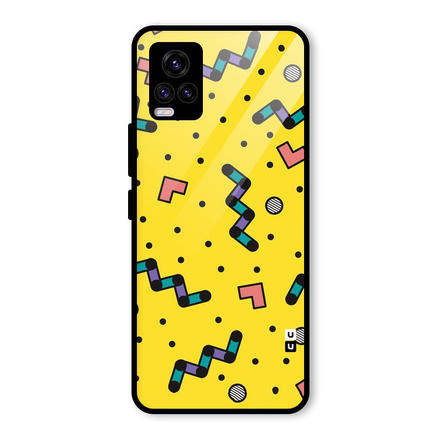 Block Shades Glass Back Case for Vivo V20