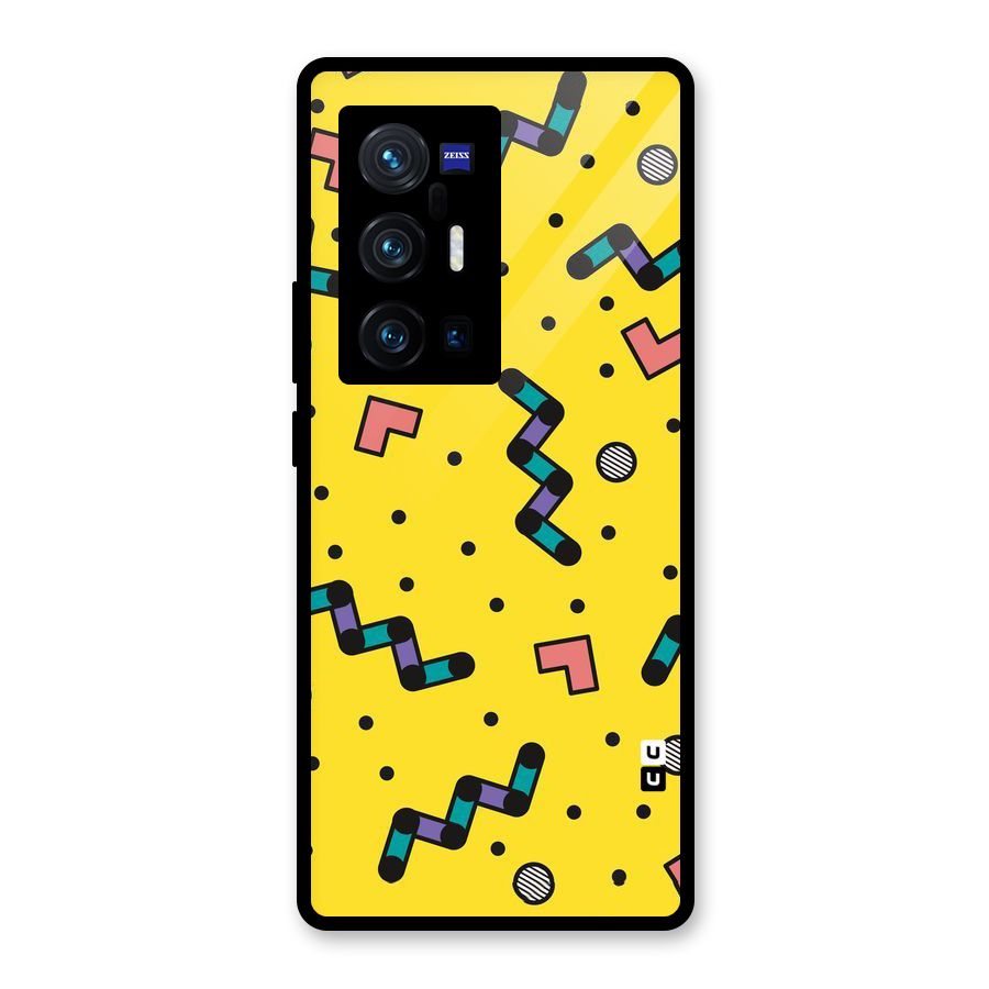 Block Shades Glass Back Case for Vivo X70 Pro Plus