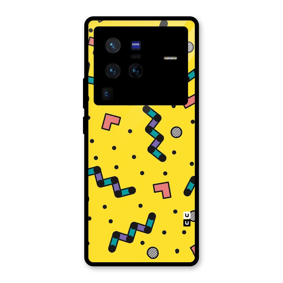 Block Shades Glass Back Case for Vivo X80 Pro