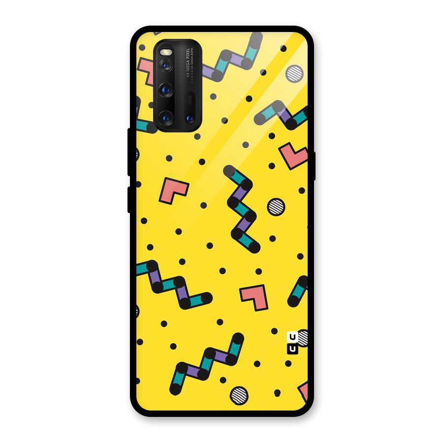 Block Shades Glass Back Case for Vivo iQOO 3