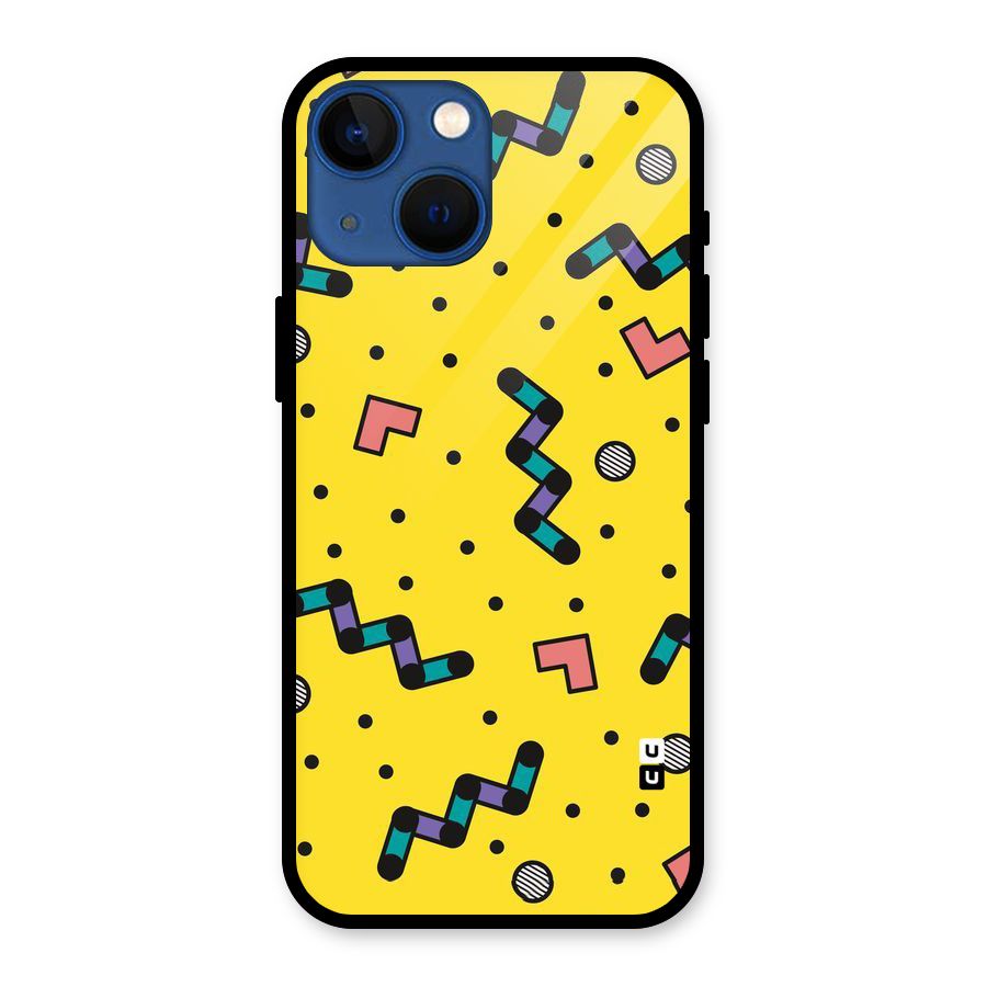Block Shades Glass Back Case for iPhone 13 Mini