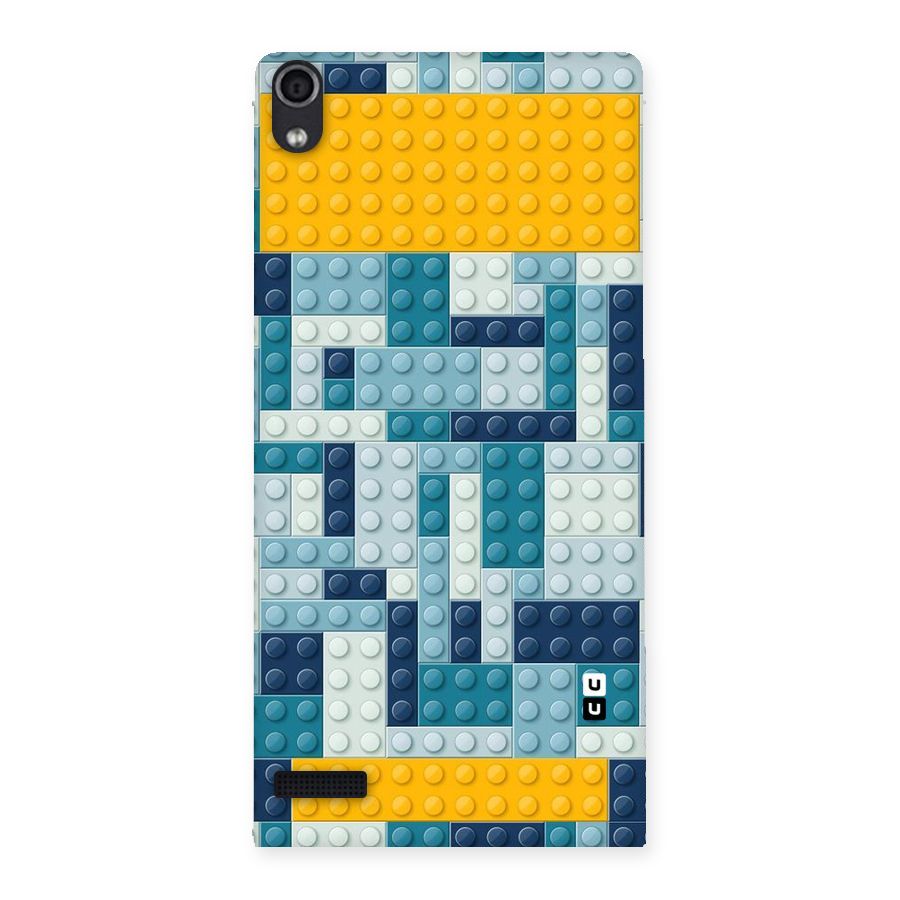 Blocks Blues Back Case for Ascend P6