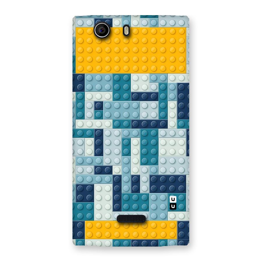 Blocks Blues Back Case for Canvas Nitro 2 E311