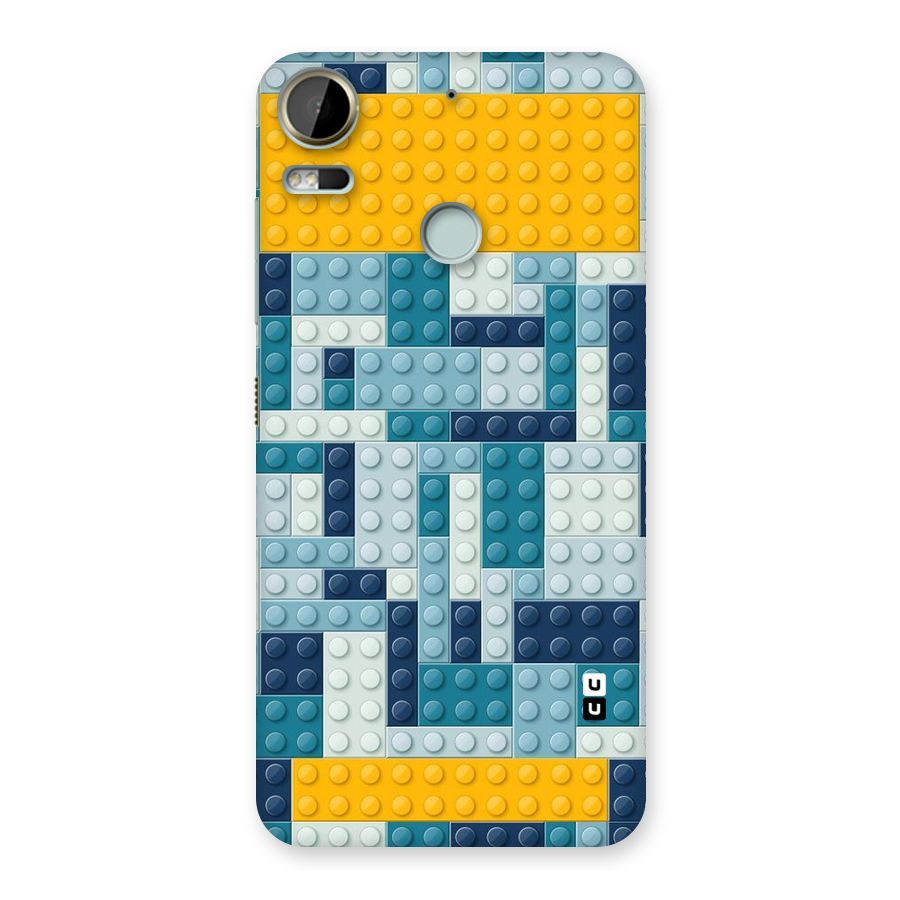Blocks Blues Back Case for Desire 10 Pro