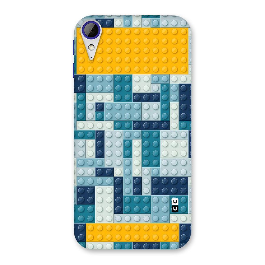 Blocks Blues Back Case for Desire 830