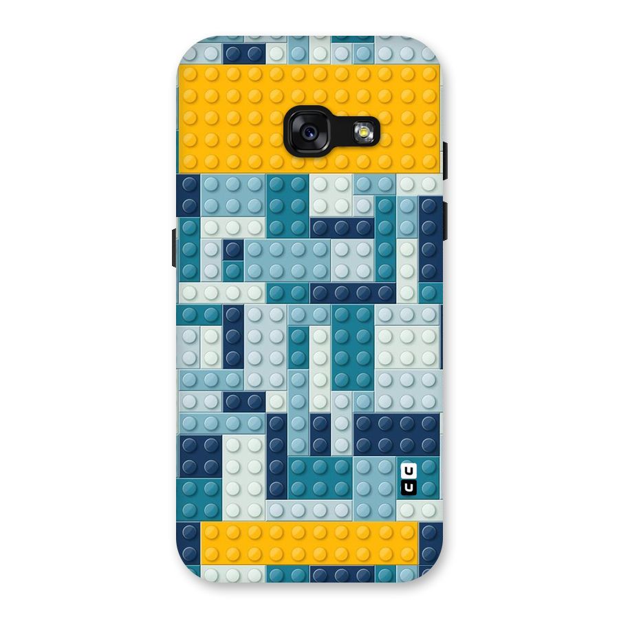 Blocks Blues Back Case for Galaxy A3 (2017)