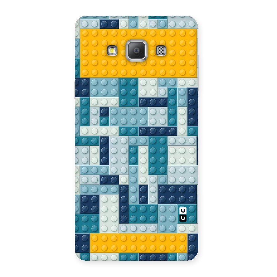 Blocks Blues Back Case for Galaxy A7