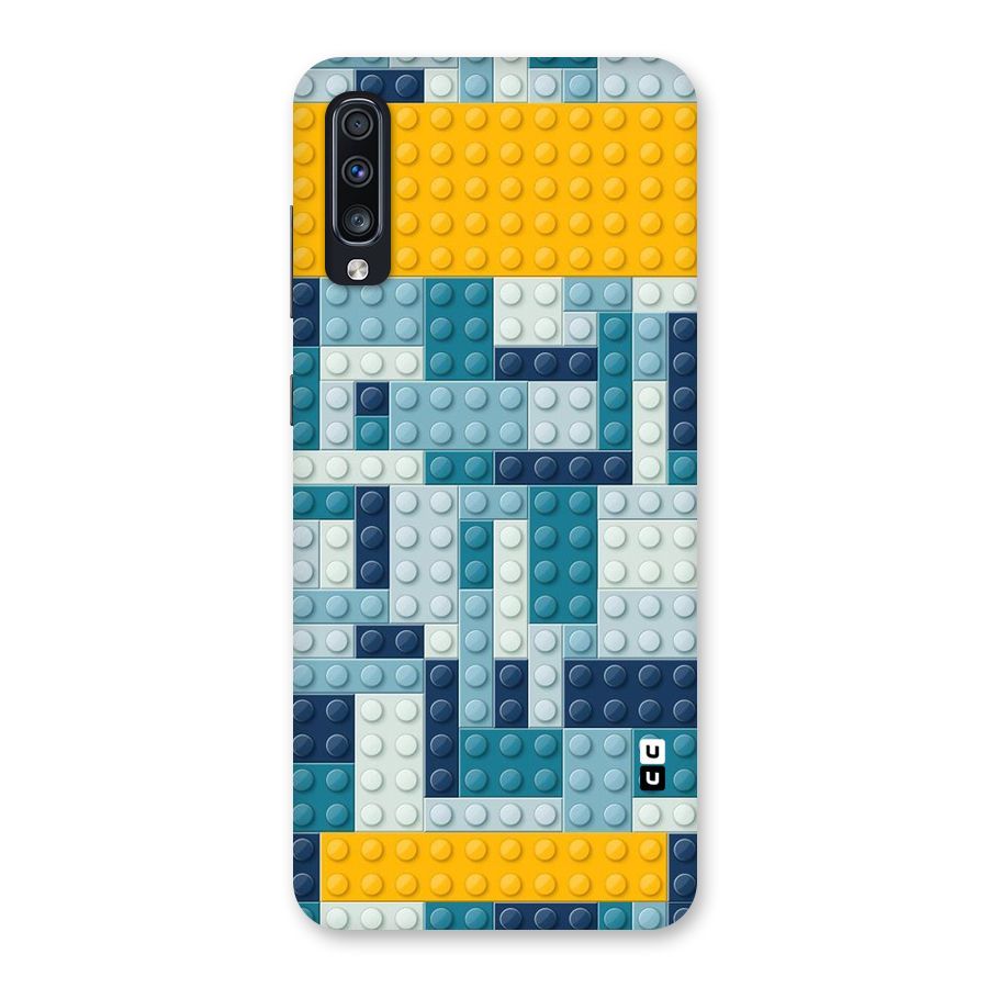 Blocks Blues Back Case for Galaxy A70