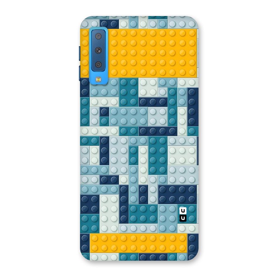 Blocks Blues Back Case for Galaxy A7 (2018)