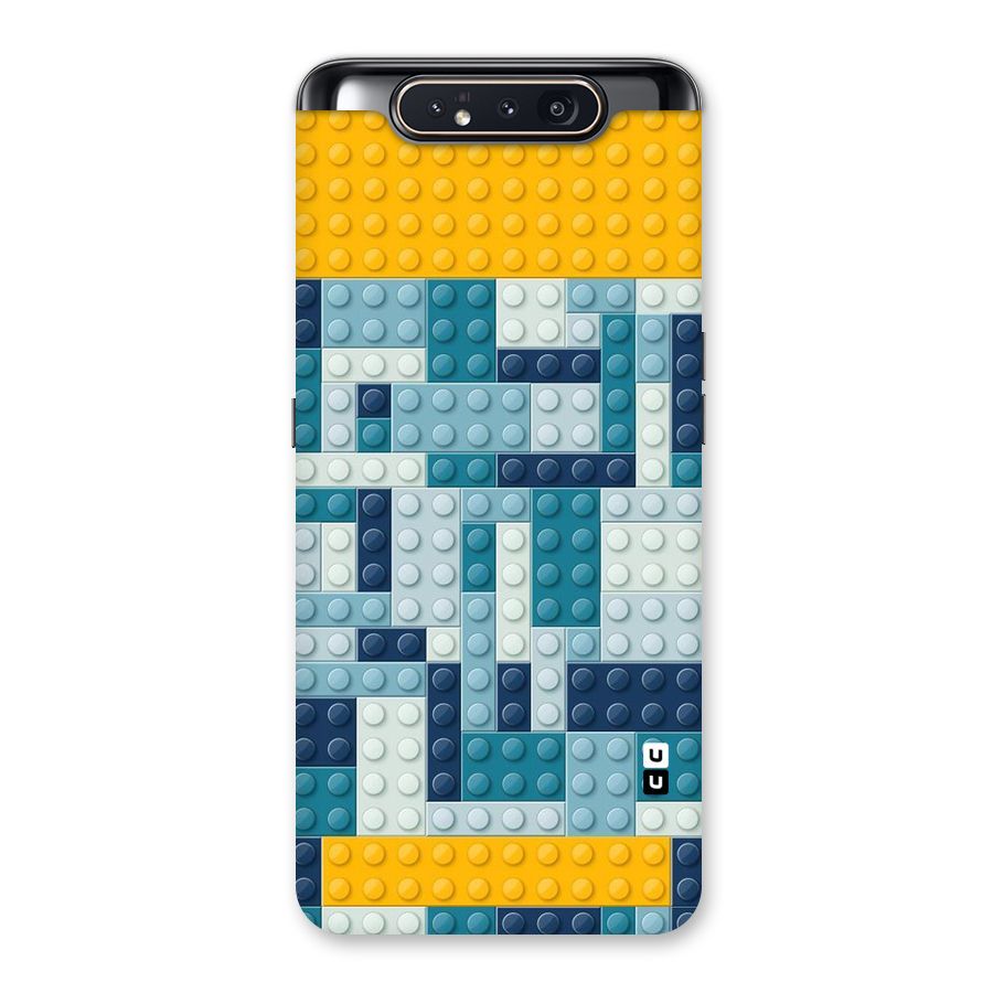 Blocks Blues Back Case for Galaxy A80