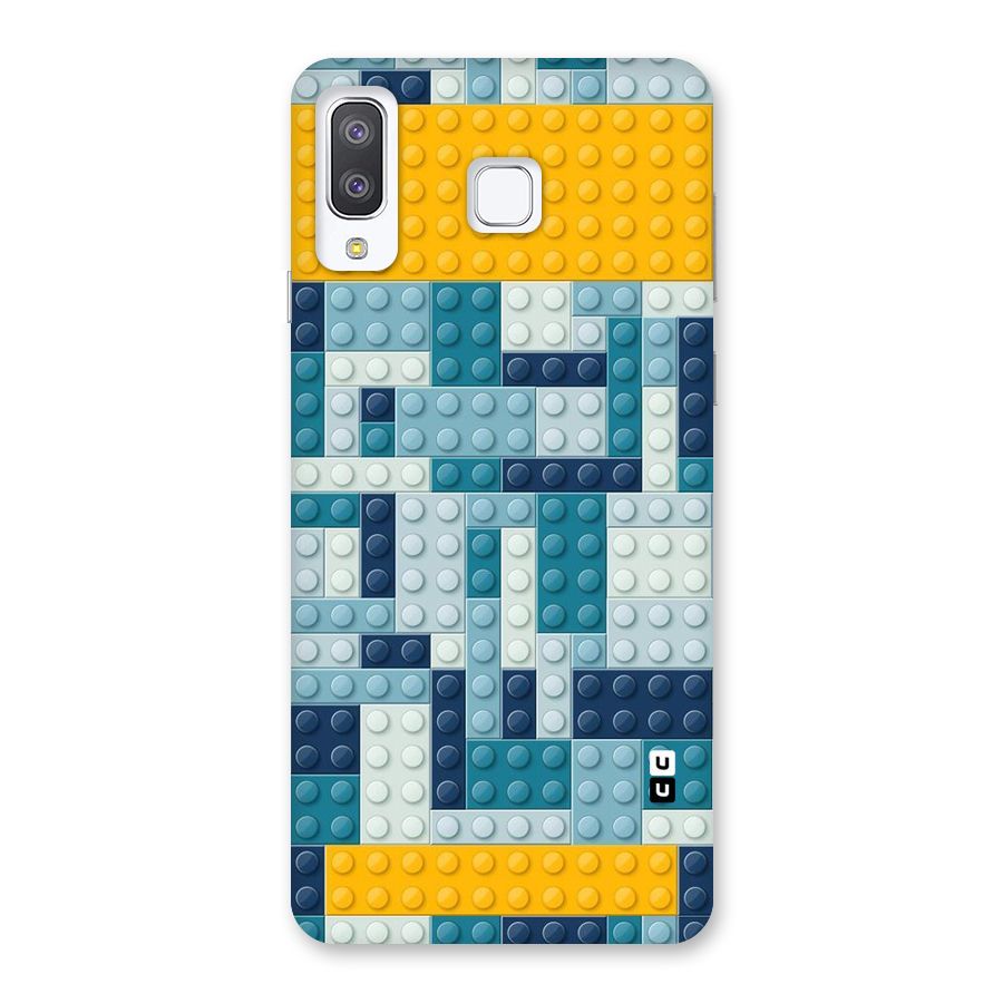 Blocks Blues Back Case for Galaxy A8 Star
