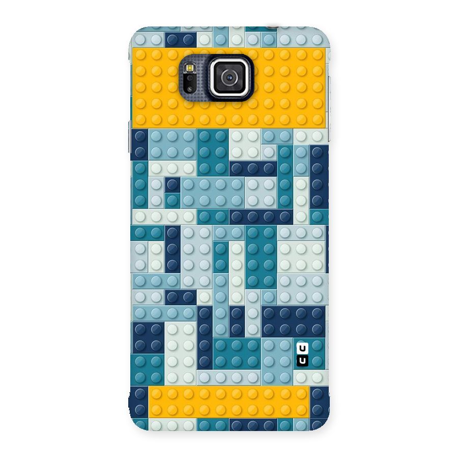 Blocks Blues Back Case for Galaxy Alpha