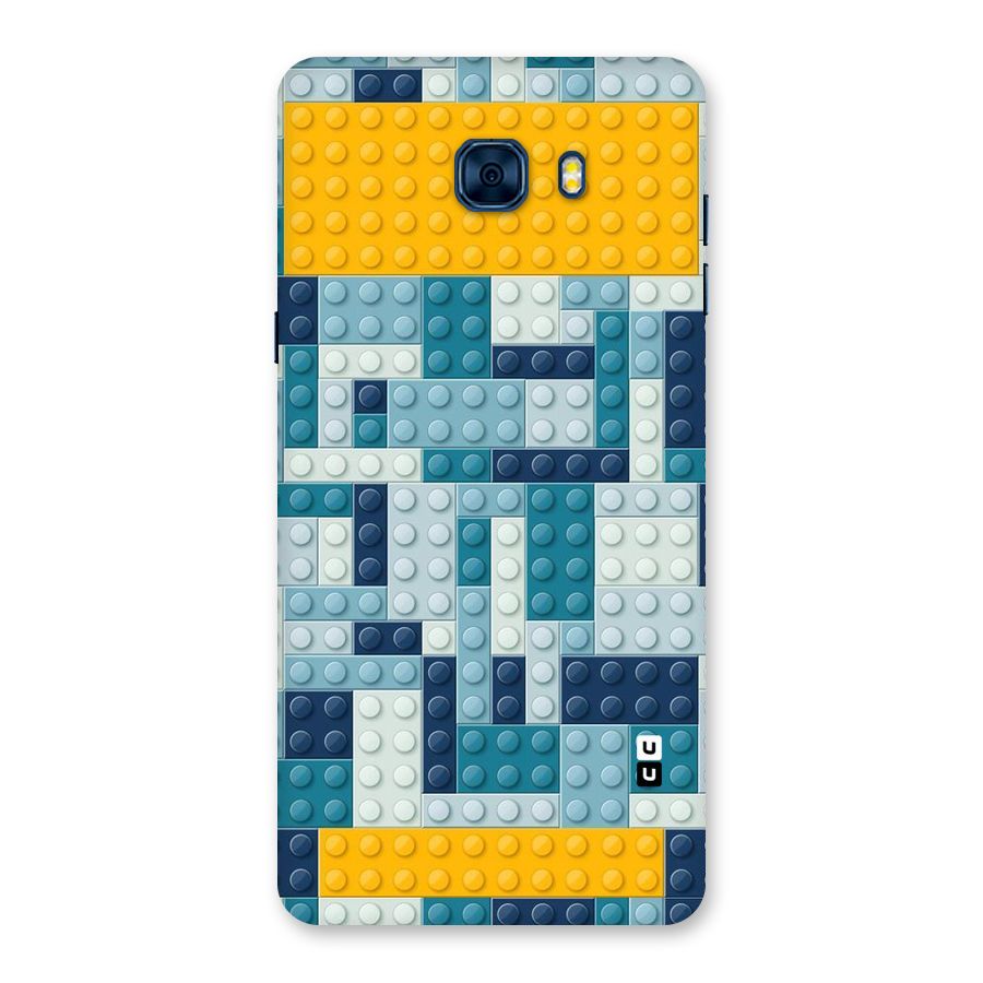 Blocks Blues Back Case for Galaxy C7 Pro