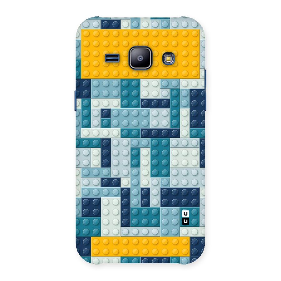 Blocks Blues Back Case for Galaxy J1