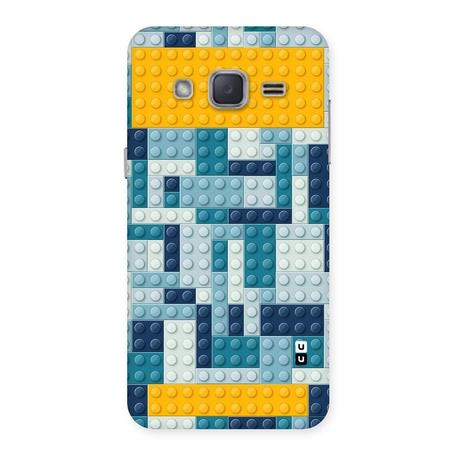 Blocks Blues Back Case for Galaxy J2
