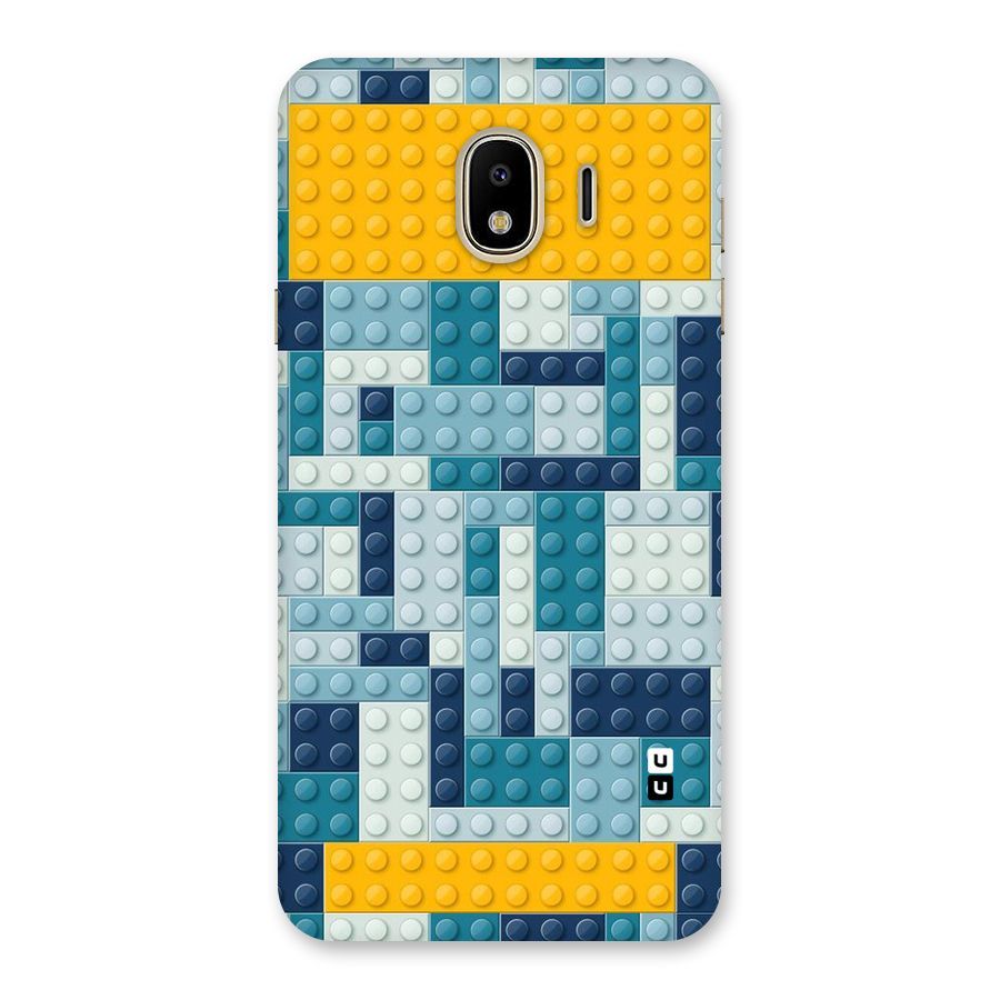 Blocks Blues Back Case for Galaxy J4
