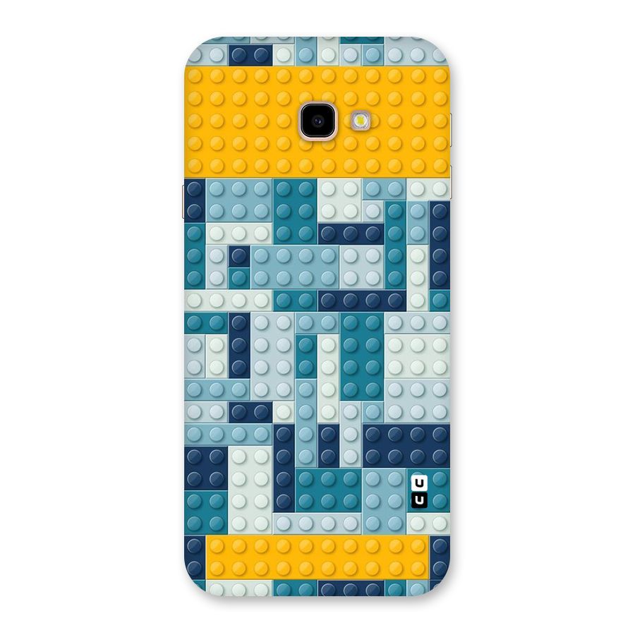 Blocks Blues Back Case for Galaxy J4 Plus