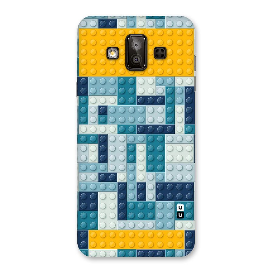 Blocks Blues Back Case for Galaxy J7 Duo