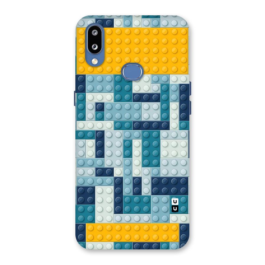 Blocks Blues Back Case for Galaxy M01s