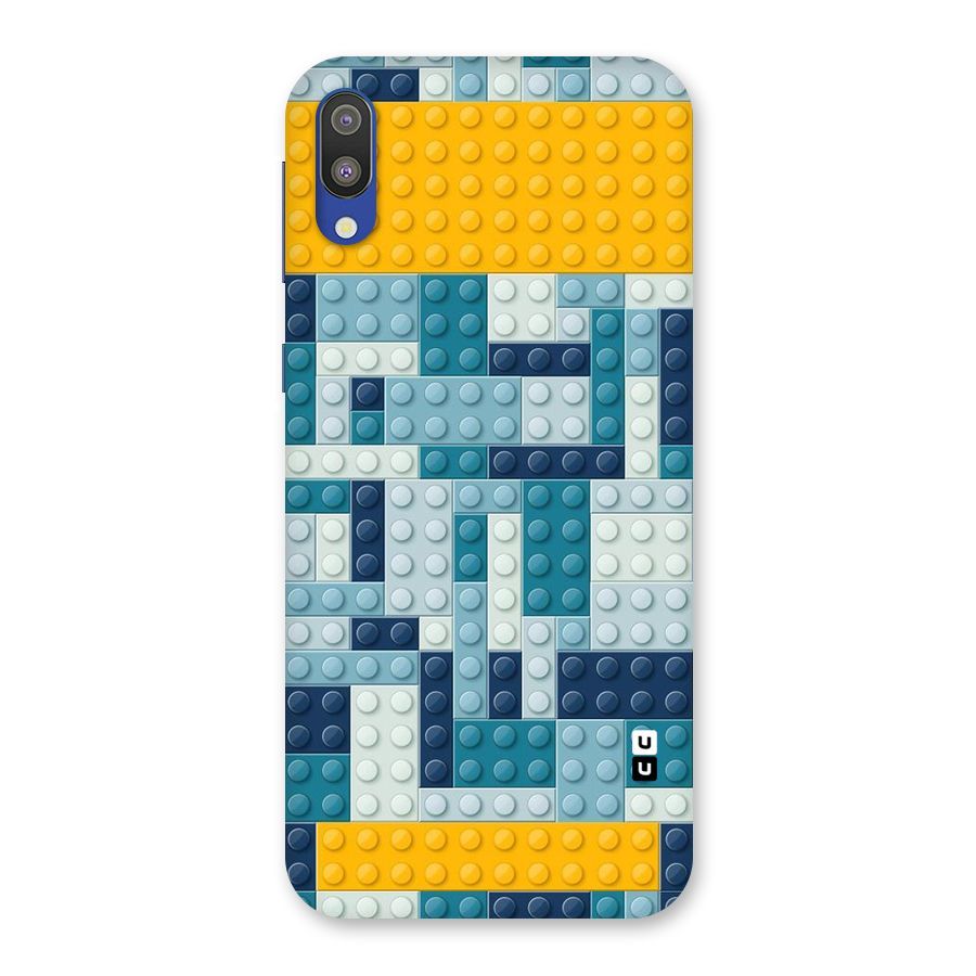 Blocks Blues Back Case for Galaxy M10