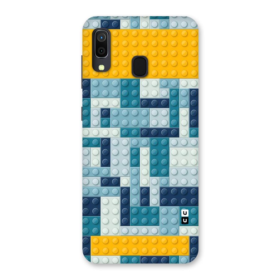 Blocks Blues Back Case for Galaxy M10s