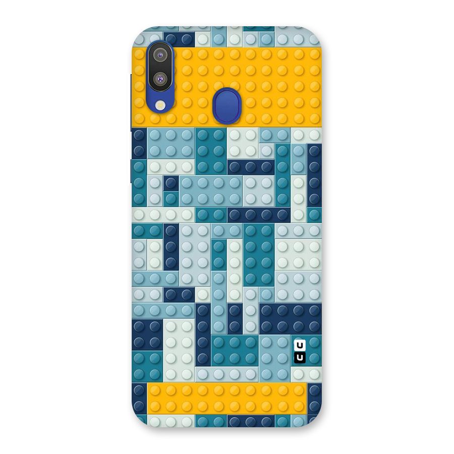 Blocks Blues Back Case for Galaxy M20