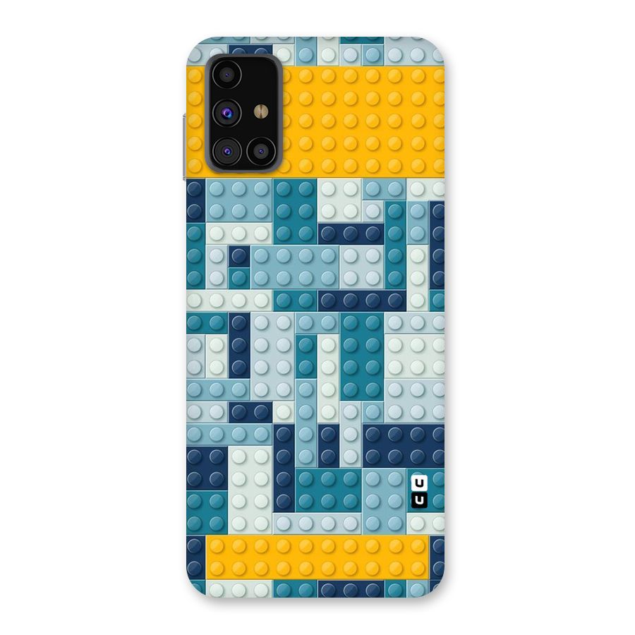 Blocks Blues Back Case for Galaxy M31s