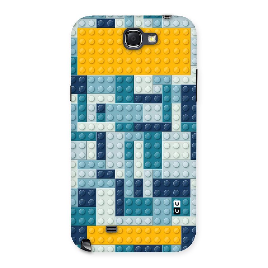 Blocks Blues Back Case for Galaxy Note 2
