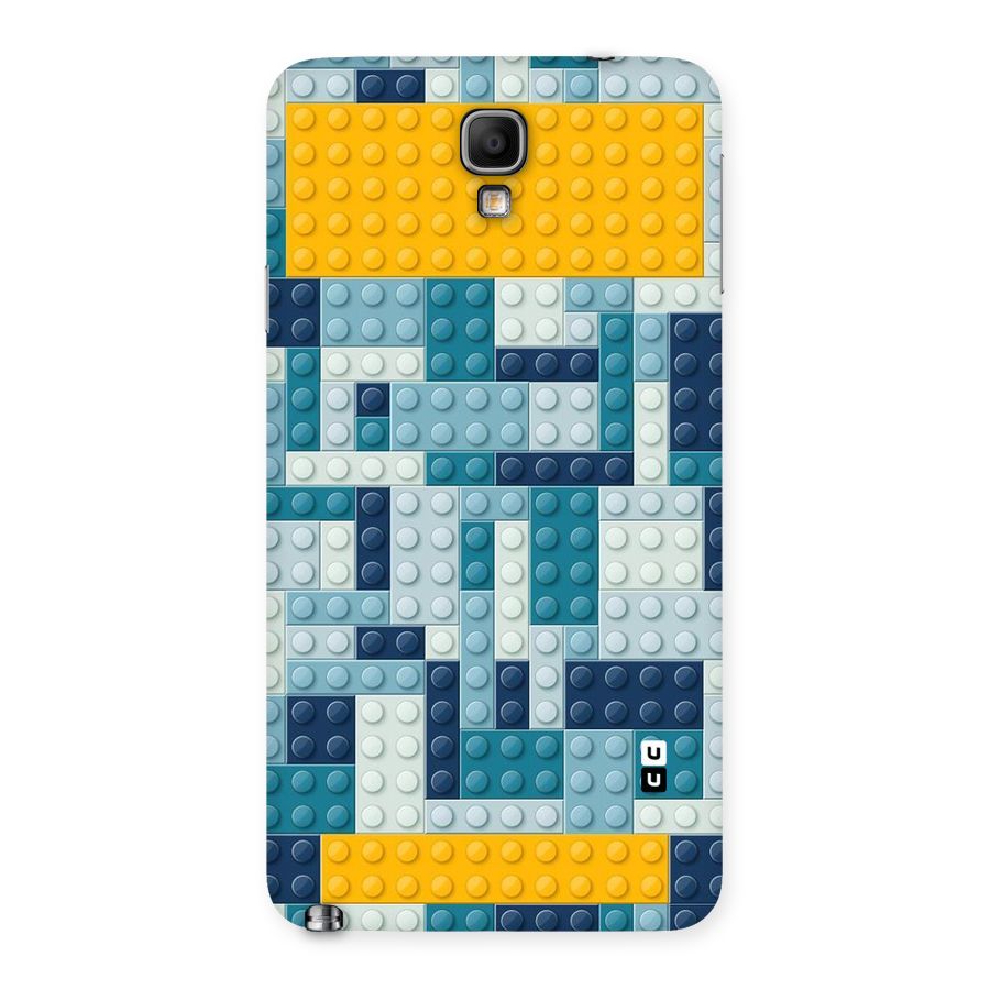 Blocks Blues Back Case for Galaxy Note 3 Neo
