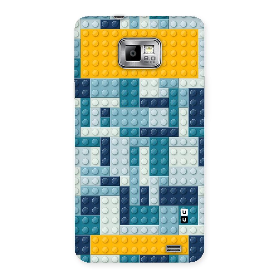 Blocks Blues Back Case for Galaxy S2