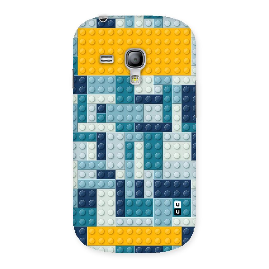 Blocks Blues Back Case for Galaxy S3 Mini