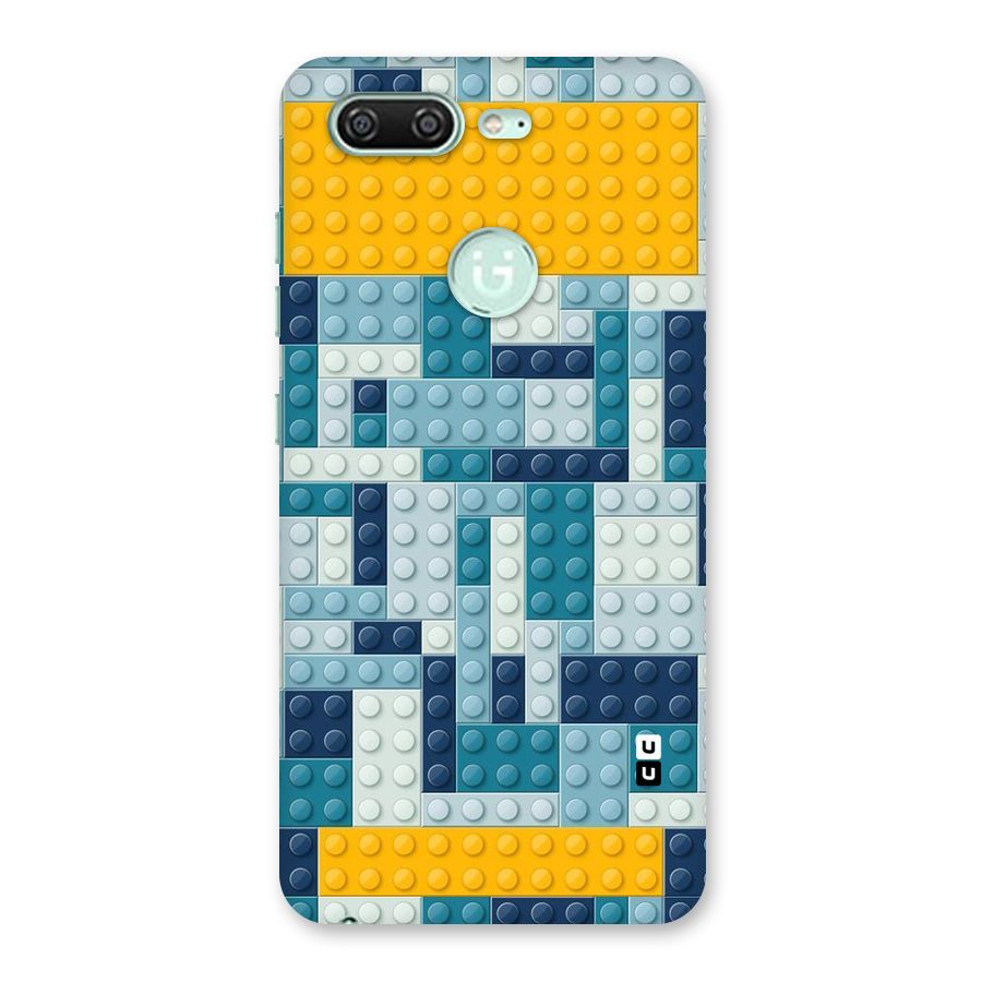 Blocks Blues Back Case for Gionee S10