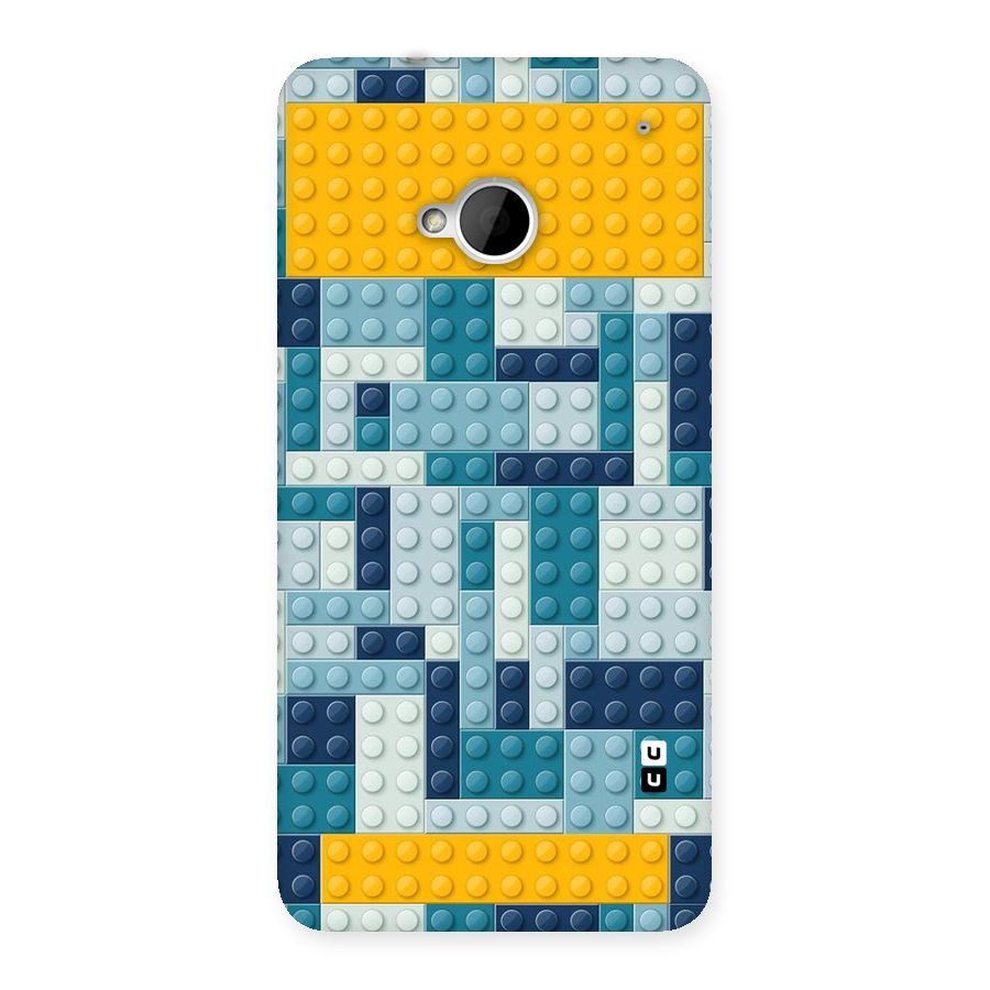 Blocks Blues Back Case for HTC One M7