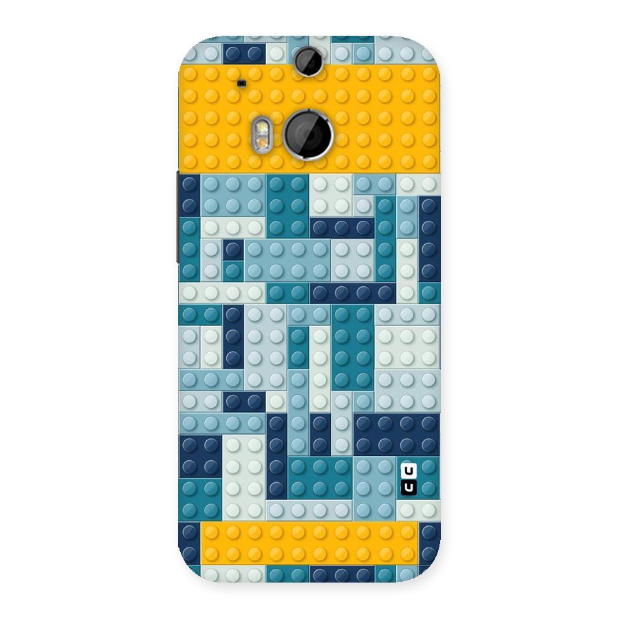 Blocks Blues Back Case for HTC One M8