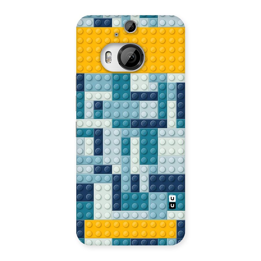 Blocks Blues Back Case for HTC One M9 Plus