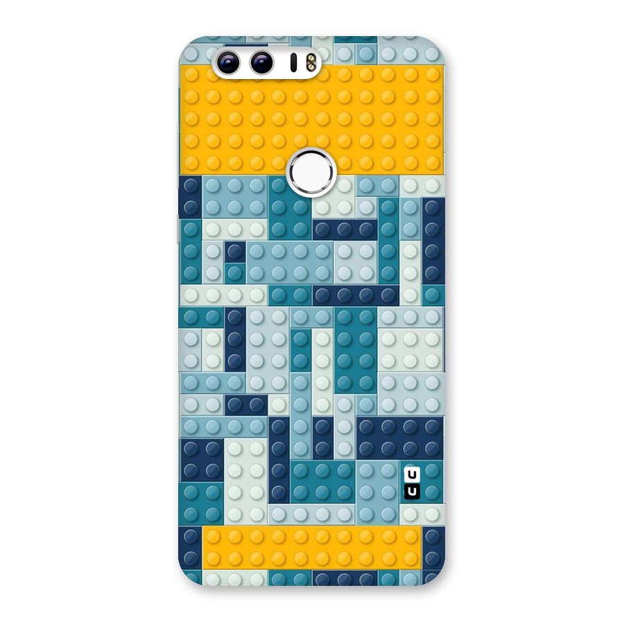 Blocks Blues Back Case for Honor 8