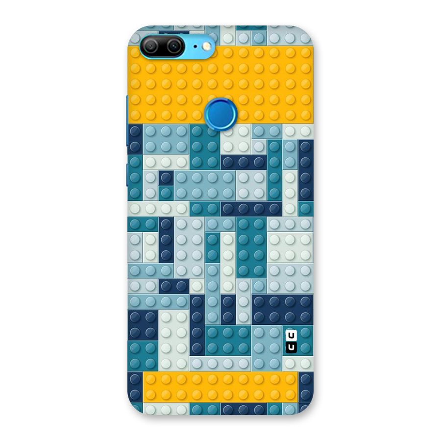 Blocks Blues Back Case for Honor 9 Lite