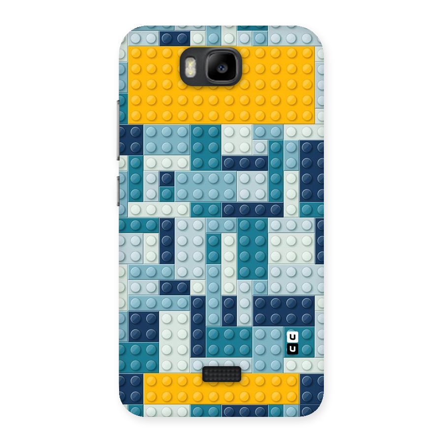 Blocks Blues Back Case for Honor Bee