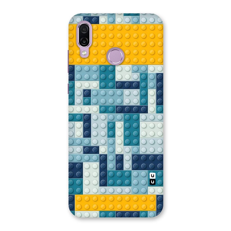 Blocks Blues Back Case for Honor Play