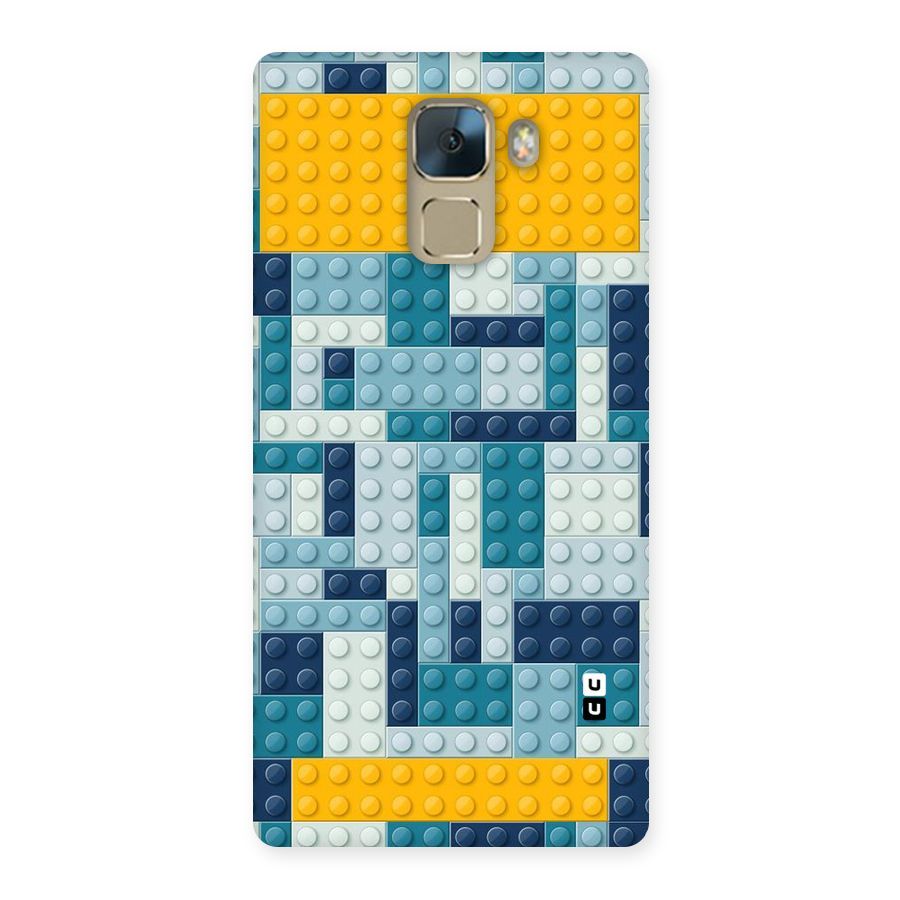 Blocks Blues Back Case for Huawei Honor 7