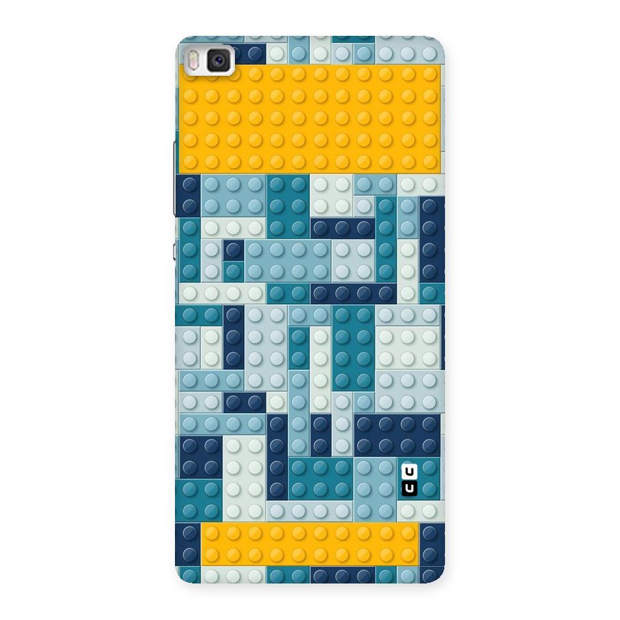 Blocks Blues Back Case for Huawei P8