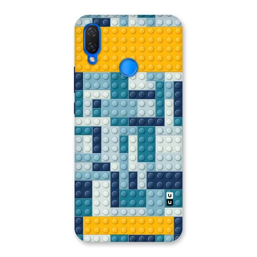Blocks Blues Back Case for Huawei P Smart+