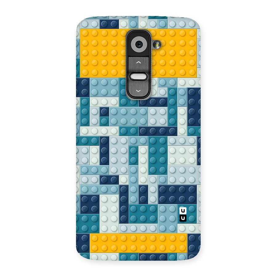 Blocks Blues Back Case for LG G2