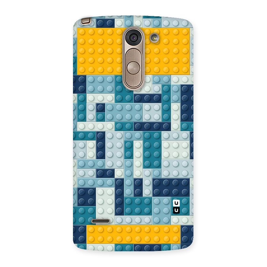 Blocks Blues Back Case for LG G3 Stylus